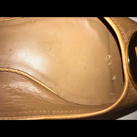 Tory Burch Reva Ballet Flats Royal Tan/Gold - Picture 5 of 5
